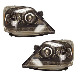 Pacific Best® - Driver and Passenger Side Replacement Headlight Set (CAPA Certified)