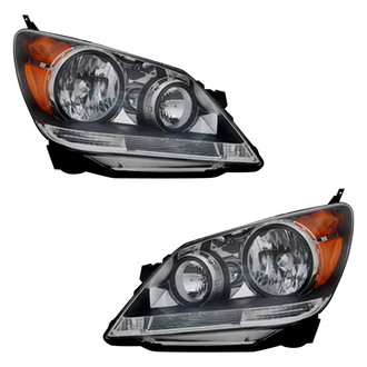 Pacific Best® - Driver and Passenger Side Replacement Headlight Set (CAPA Certified)