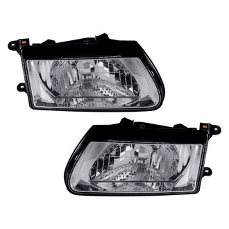 Pacific Best® - Driver and Passenger Side Replacement Headlight Set (Standard Line)