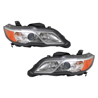Pacific Best® - Driver and Passenger Side Replacement Headlight Set (CAPA Certified)