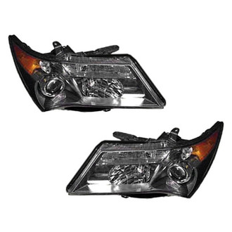 Pacific Best® - Driver and Passenger Side Replacement Headlight Set Lens and Housing (Standard Line)