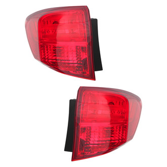 Pacific Best® - Driver and Passenger Side Outer Replacement Tail Lights (CAPA Certified)