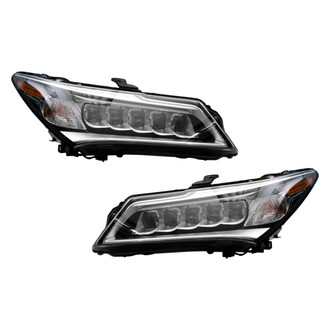 Pacific Best® - Driver and Passenger Side Replacement Headlight Set (NSF Certified)