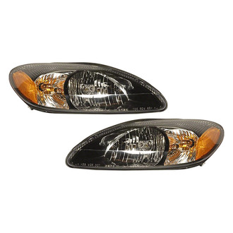 Pacific Best® - Driver and Passenger Side Replacement Headlight Set (CAPA Certified)