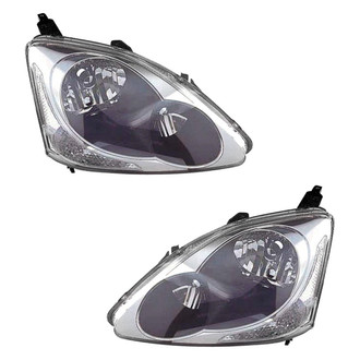 Pacific Best® - Driver and Passenger Side Replacement Headlight Set (Standard Line)