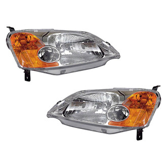 Pacific Best® - Driver and Passenger Side Replacement Headlight Set (Standard Line)