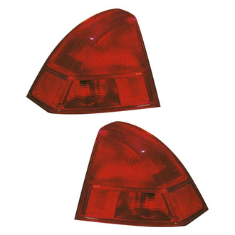 Pacific Best® - Driver and Passenger Side Outer Replacement Tail Lights (Standard Line)