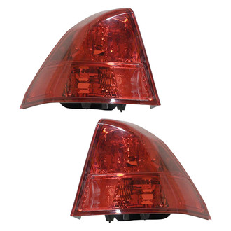 Pacific Best® - Driver and Passenger Side Outer Replacement Tail Lights (CAPA Certified)