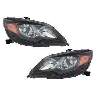 Pacific Best® - Driver and Passenger Side Replacement Headlight Set (CAPA Certified)