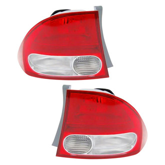 Pacific Best® - Driver and Passenger Side Outer Replacement Tail Lights (Standard Line)