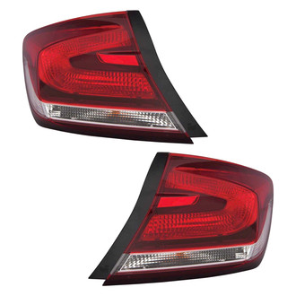 Pacific Best® - Driver and Passenger Side Outer Replacement Tail Lights (Standard Line)