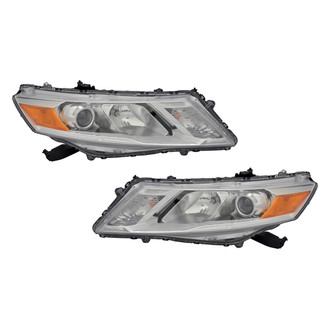 Pacific Best® - Driver and Passenger Side Replacement Headlight Set (CAPA Certified)