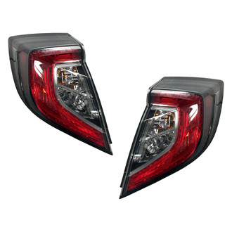 Pacific Best® - Driver and Passenger Side Outer Replacement Tail Lights (Standard Line)