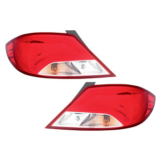 Pacific Best® - Driver and Passenger Side Outer Replacement Tail Lights (Standard Line)