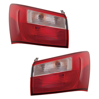Pacific Best® - Driver and Passenger Side Outer Replacement Tail Lights (CAPA Certified)