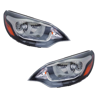 Pacific Best® - Driver and Passenger Side Replacement Headlight Set (CAPA Certified)
