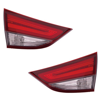 Pacific Best® - Driver and Passenger Side Inner Replacement Tail Lights (NSF Certified)