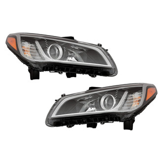 Pacific Best® - Driver and Passenger Side Replacement Headlight Set (NSF Certified)