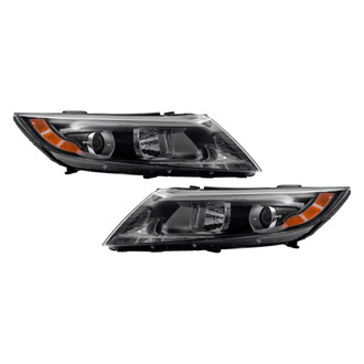 Pacific Best® - Driver and Passenger Side Replacement Headlight Set (NSF Certified)