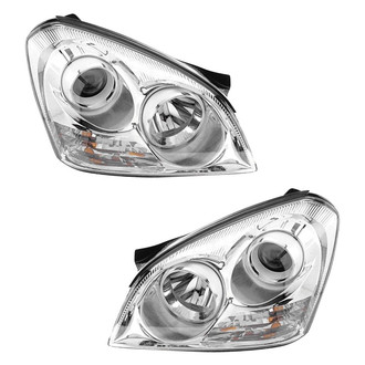 Pacific Best® - Driver and Passenger Side Replacement Headlight Set (CAPA Certified)