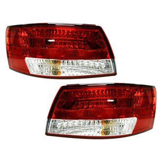 Pacific Best® - Driver and Passenger Side Outer Replacement Tail Lights (Standard Line)