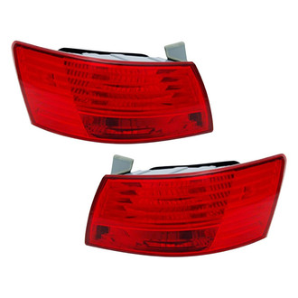 Pacific Best® - Driver and Passenger Side Outer Replacement Tail Lights (Standard Line)