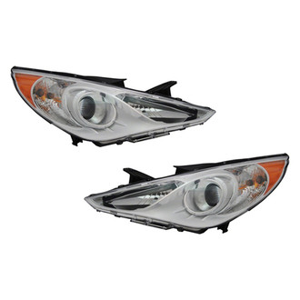 Pacific Best® - Driver and Passenger Side Replacement Headlight Set (Standard Line)