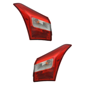 Pacific Best® - Driver and Passenger Side Outer Replacement Tail Lights (Standard Line)