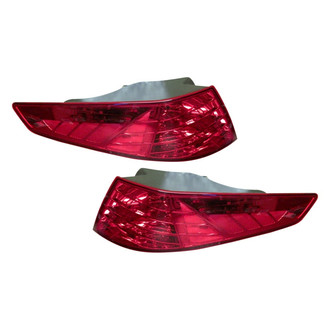 Pacific Best® - Driver and Passenger Side Outer Replacement Tail Lights (Standard Line)