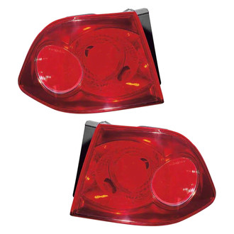 Pacific Best® - Driver and Passenger Side Outer Replacement Tail Lights (Standard Line)