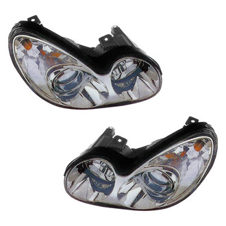 Pacific Best® - Driver and Passenger Side Replacement Headlight Set (Standard Line)
