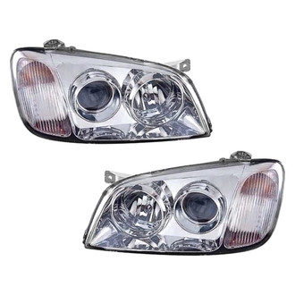 Pacific Best® - Driver and Passenger Side Replacement Headlight Set (Standard Line)