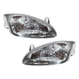 Pacific Best® - Driver and Passenger Side Replacement Headlight Set (Standard Line)