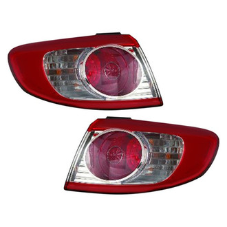 Pacific Best® - Driver and Passenger Side Outer Replacement Tail Lights (Standard Line)