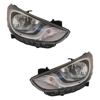 Pacific Best® - Driver and Passenger Side Replacement Headlight Set (CAPA Certified)