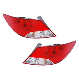 Pacific Best® - Driver and Passenger Side Replacement Tail Lights (CAPA Certified)