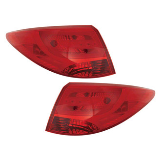 Pacific Best® - Driver and Passenger Side Outer Replacement Tail Lights (Standard Line)