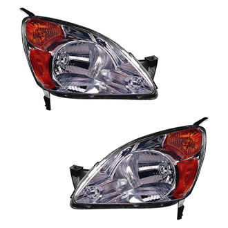 Pacific Best® - Driver and Passenger Side Replacement Headlight Set Lens and Housing (Standard Line)
