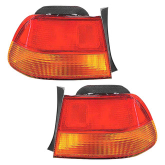 Pacific Best® - Driver and Passenger Side Outer Replacement Tail Lights (Standard Line)