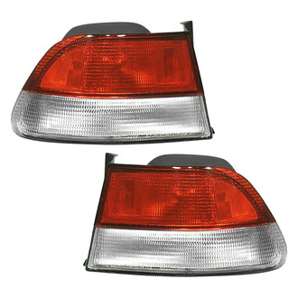 Pacific Best® - Driver and Passenger Side Outer Replacement Tail Lights (Standard Line)