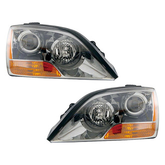Pacific Best® - Driver and Passenger Side Replacement Headlight Set (Standard Line)