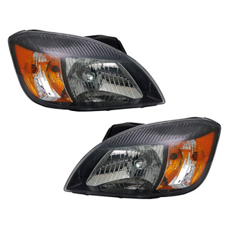 Pacific Best® - Driver and Passenger Side Replacement Headlight Set (NSF Certified)