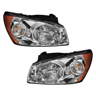 Pacific Best® - Driver and Passenger Side Replacement Headlight Set (Standard Line)