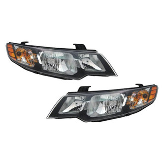 Pacific Best® - Driver and Passenger Side Replacement Headlight Set (CAPA Certified)