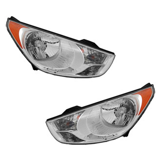 Pacific Best® - Driver and Passenger Side Replacement Headlight Set (Standard Line)