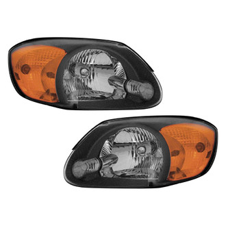 Pacific Best® - Driver and Passenger Side Replacement Headlight Set (CAPA Certified)