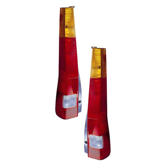 Pacific Best® - Driver and Passenger Side Replacement Tail Light Lens and Housings (Standard Line)