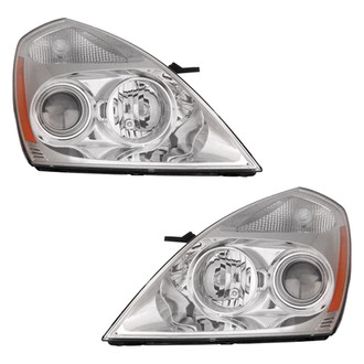 Pacific Best® - Driver and Passenger Side Replacement Headlight Set (NSF Certified)