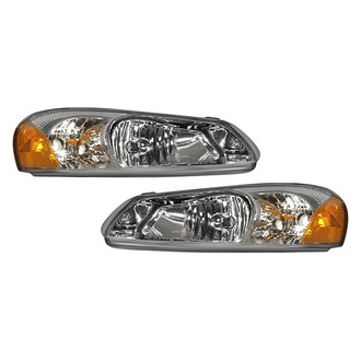 Pacific Best® - Driver and Passenger Side Replacement Headlight Set (Standard Line)