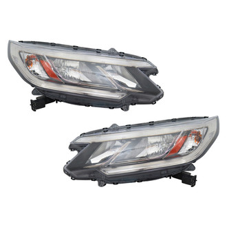Pacific Best® - Driver and Passenger Side Replacement Headlight Set (NSF Certified)